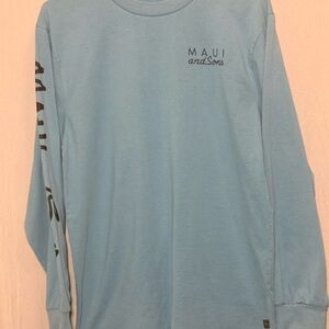Maui and Sons Sky Blue Long Sleeve Tee
